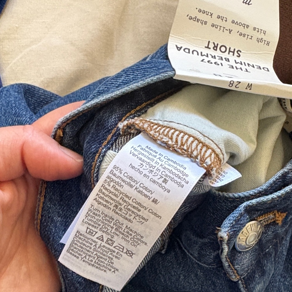 Madewell Blue Denim Shorts - Picture 6 of 6